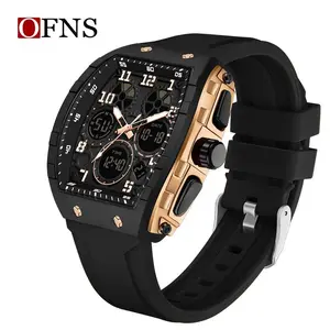 Valentine's Day Men's Fashion  Analog , CasualSporty    with Luminous Dial & Alarm Function,Waterproof  with  Display for Men with Box field  Business Casual   Stainless Steel  tiny watch dual system multi-function digital pilot quartz tiktokshopspringglo
