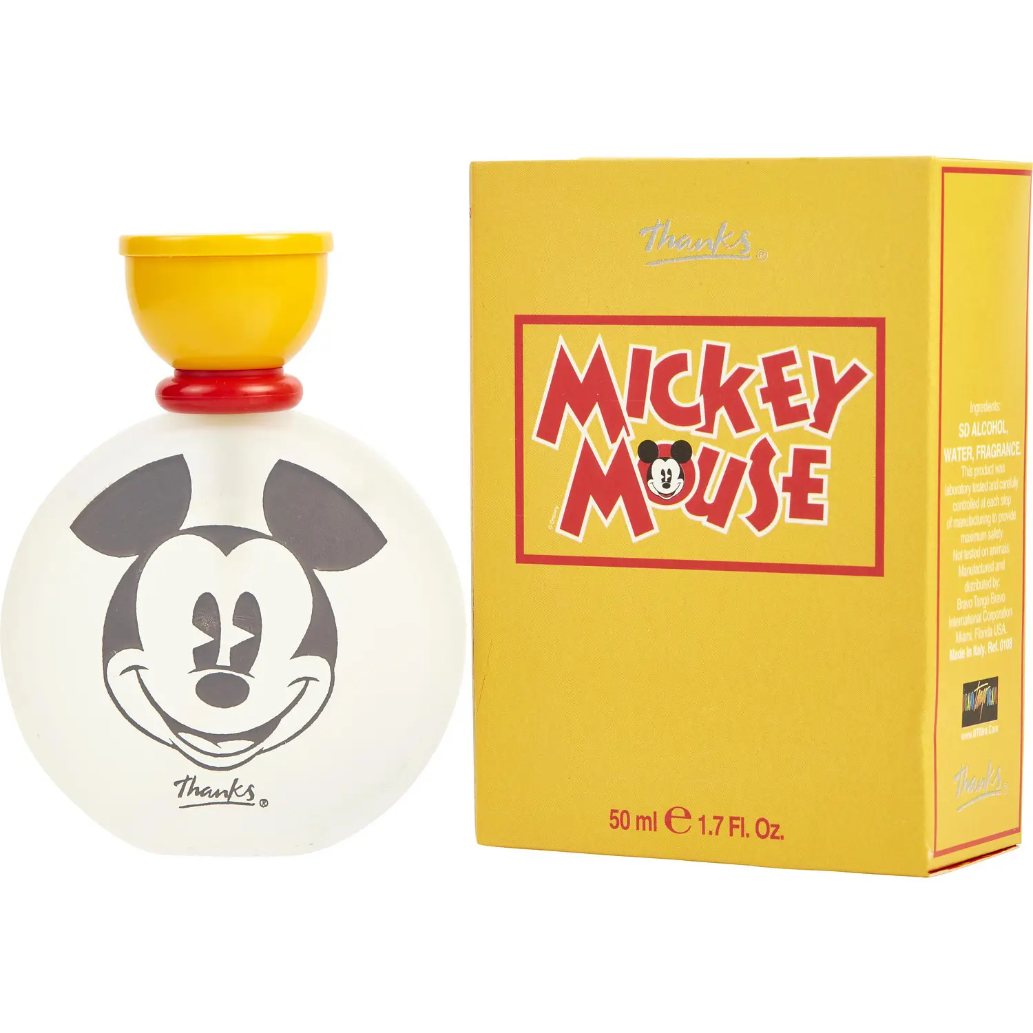 Disney Mickey Mouse Men's Liquid Eau de Toilette, Lemon-Scented Fragrance