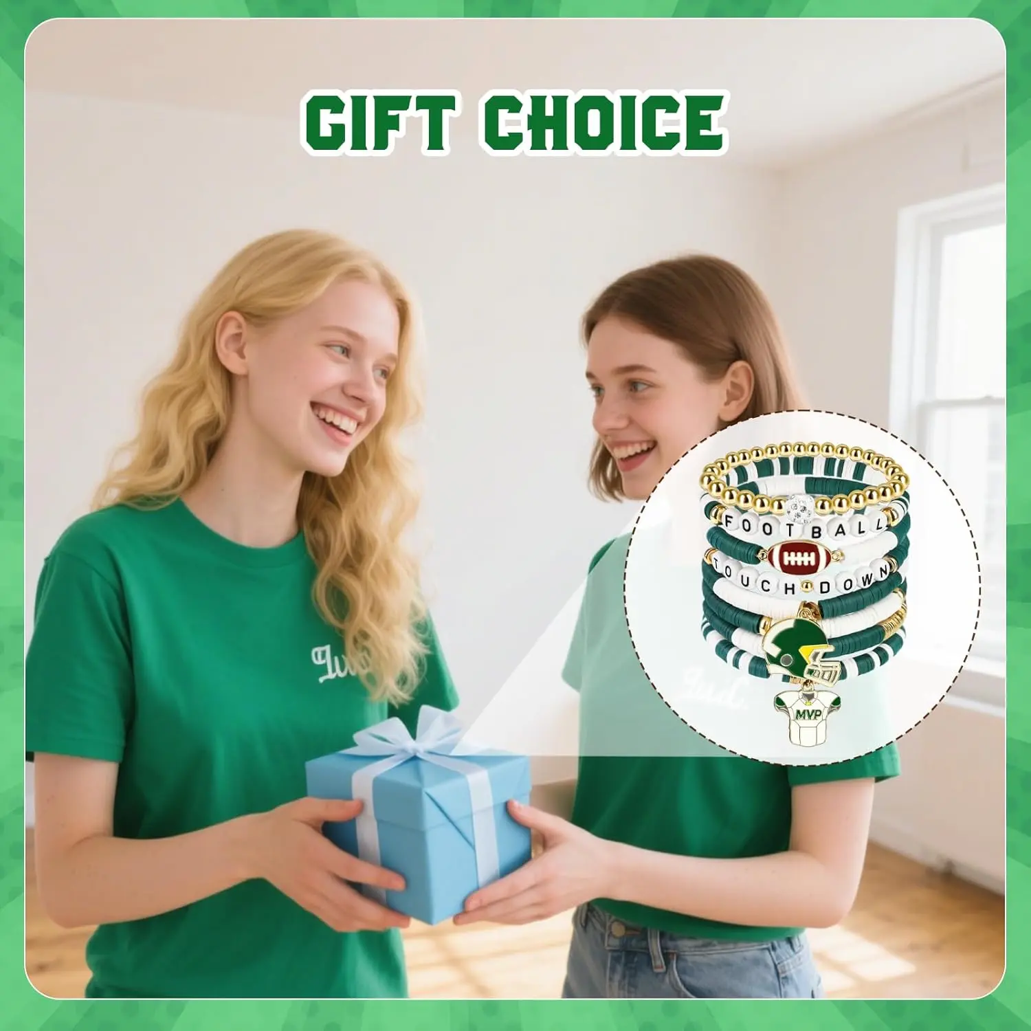 Game Day Football Bracelets for Women Men, Friendship Hypoallergenic Clay Beaded Stretch Bracelets,Stackable Sports Fans Charm Bangles,Football Mom Accessories Football Gifts Game Day Football Bracelets for Women Men, Friendship Hypoallergenic Clay Beaded Stretch Bracelets,Stackable Sports Fans Charm Bangles,Football Mom Accessories Football Gifts