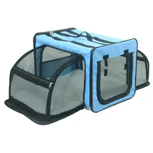 Pet Life Capacious Expandable Collapsible Trave l Pet Dog Crat