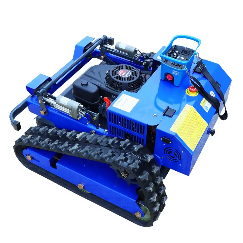 AWY-550 Tracked mower: a wireless robotic mower with high-efficiency blades; CE certified; an ideal choice for mowing hillsides and orchards
