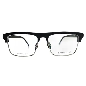 Dream Fever K002 Black Silver Metal Fashion Eyeglasses -Ma
