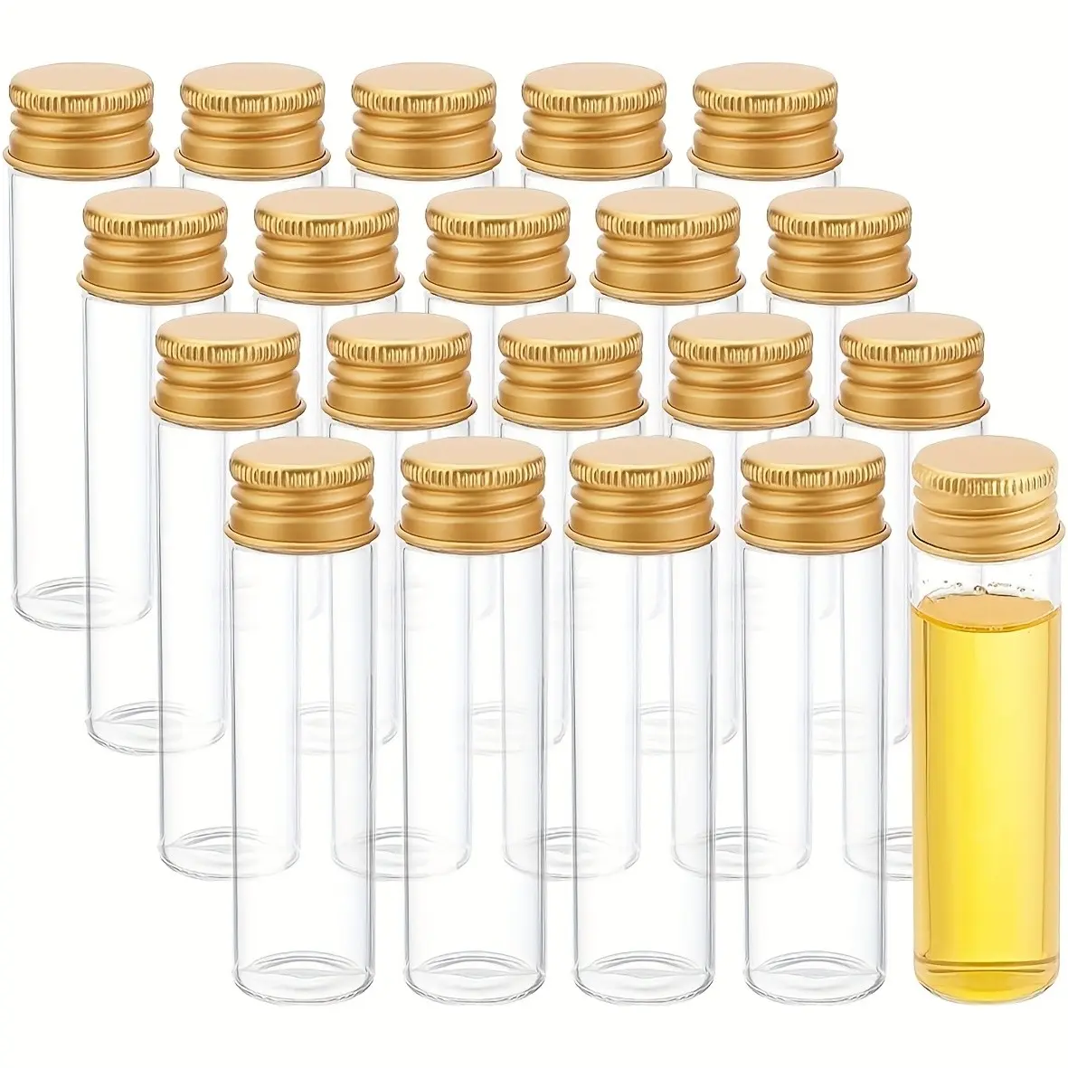 20pcs/25ML Mini Transparent Plastic Dispenser Bottles, Refillable Bottle, Reusable Travel Containers, Resealable Containers, Ideal for Powder, Liquid, Lotion, Face Cream, Toner, Shower Gel