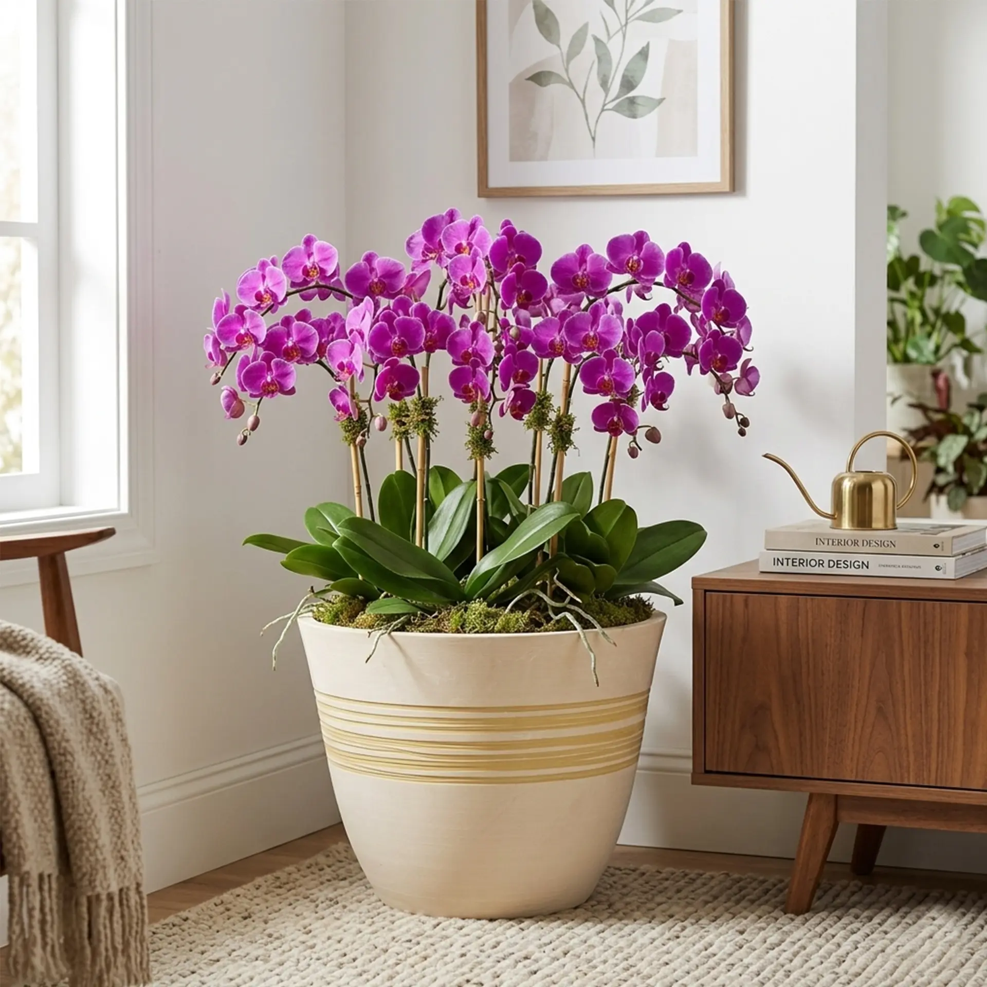 GreenShip Eco-Friendly Hand-Carved Recycled Resin Flower Pots & Planters, 2 Pack Heavy-Duty UV-Protected Indoor-Outdoor Decor with Drainage Holes for Healthy Plant Growth, Commercial Spaces