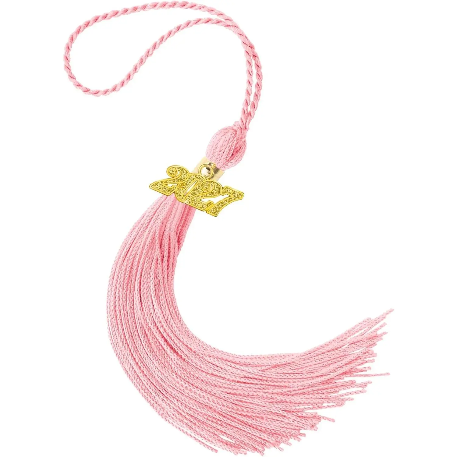 2027 Graduation Tassel, Pink Tassels for Graduation Cap, Class of 2027 Tassel with Golden Charm for Graduations Cap Hat Decorations Accessories Academic Memorial Grad Ceremonies Party Favors Supplies