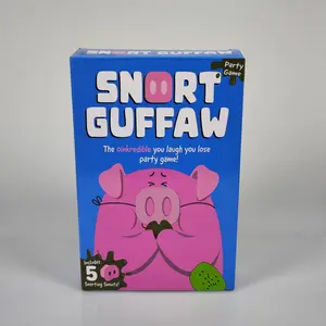 Laugh Out Loud Challenge! Snort Guffaw Party Board Game Includes 150 Cards + 5 Pig Nose Props, Multiplayer Interactive Fun, Friends Gathering Essential, Party Table Game
