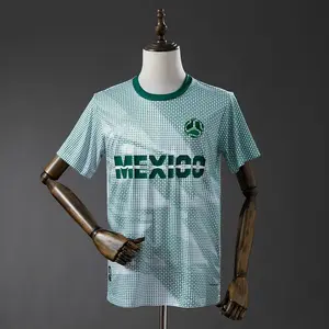 Mexico 2026 Special Edition Green Soccer Jersey with Exquisite Embroidery & Leather Logo on Chest for Men GRV