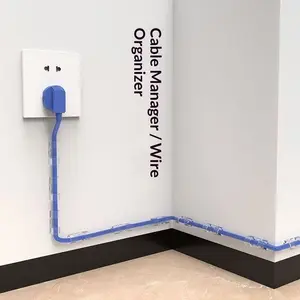 No-Drill & Damage-Free! Adhesive Cable Clips for A Perfectly Neat Wall | Holds All Wires (USB/Network/More) Cable Management Kit