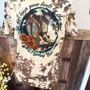 Cowprint Bleached Boots T-shirt