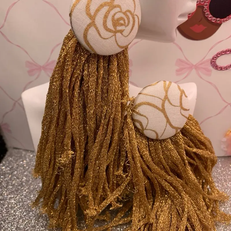 Sparkle Yarn earrings