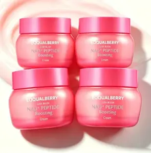 EQQUALBERRY NAD+ Peptide BoostingCream -5% NAD+ & 13 Peptides Anti-AgingFace & Body Cream I Firming & Lifting PinkNeck Cream for Loose, Sagging & Dull Skin,1.69 fl.oz/ 50ml