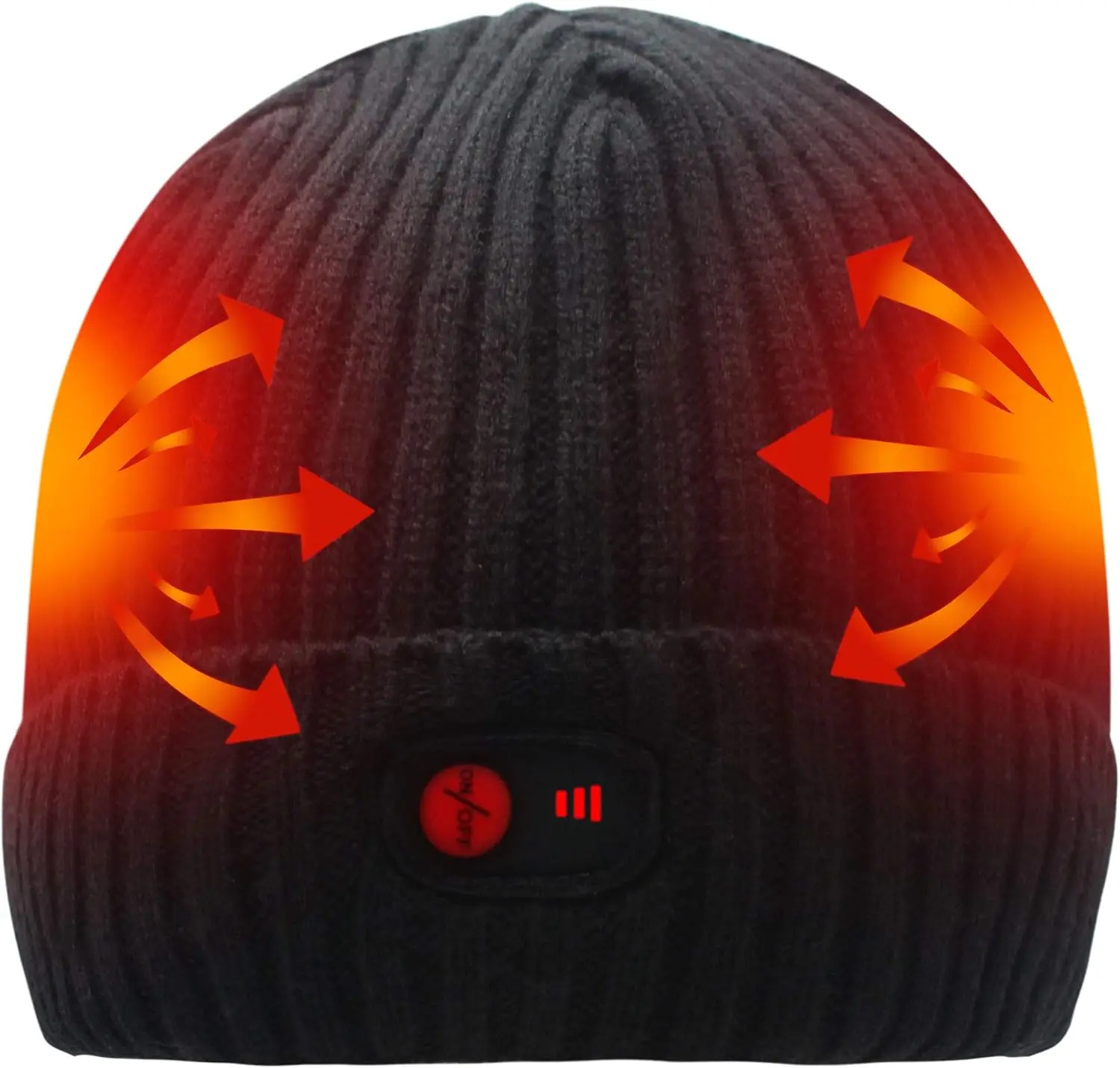 Heated Beanie Hat - Rechargeable Warm Winter Cap