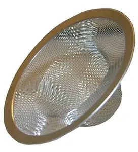 Larsen Supply 03-1384 Stainless Steel Rust-Resistant Drain Protectors, Shower Mesh Bathtub Strainers, Pack of 6