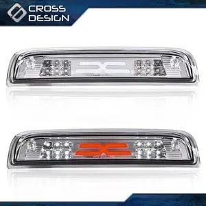 CROSSDESIGN Fit For 14-18 Chevy Silverado GMC Sierra Chrome LED 3RD Third Brake Light Lamp