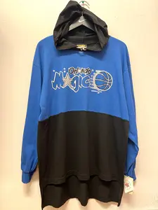 NWT 1993 Vintage Orlando Magic Basketball NBA Long Sleeve Hooded T-Shirt Sz L Made in USA