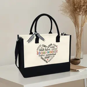 Social Worker Tote Bag - Christmas Gift Idea For Besties, Social Worker Month, Advocate Support Empower Bag, Counselor Gifts TQN2712NTH