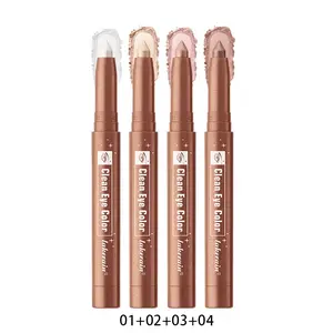 Pack of 4 Lakerain Antique Bronze Eyeshadow Sticks, Rotating Eye Highlighter Pencil, Contour Under-Eye Pencil