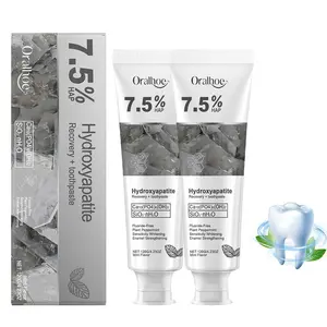 ORALHOE Hydroxyapatite Toothpaste 7.5 for Sensitive Teeth – Advanced Enamel Repair & Whitening, Fluoride-Free with Refreshing Mint