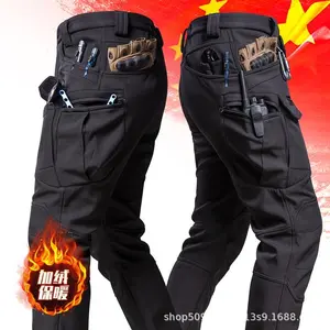 Men’s Outdoor Winter Thickened Windproof Waterproof Warm Pants/Trousers with Pockets