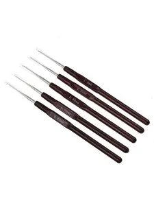 5 crochet hook sets, 0.6-1.0mm knitting needles with ergonomic handle crochet hooks for making braided hair strands Handheld