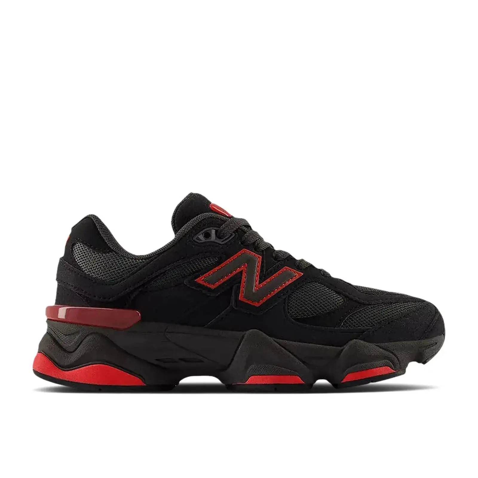 New Balance 9060 Black Red Bred Youth / Women's Perfect Casual Daily Lifestyle Sneaker Fashion Footwear Gym Walking Shoe Running Sneaker