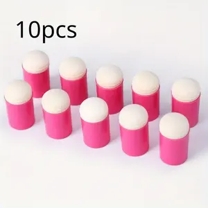 10pcs Craft Finger Sponge Daubers Drawing Project Finger Painting Sponge Set for Card Making, Painting, Stamping, Ink