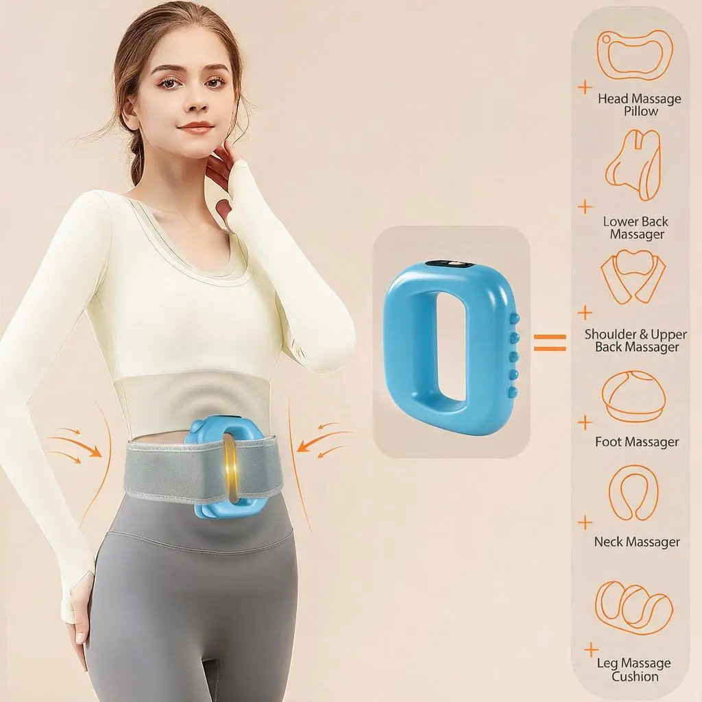 Cordless Rechargeable, Designed for Waist & Back Muscle Recovery portable massager parents gift summervibes