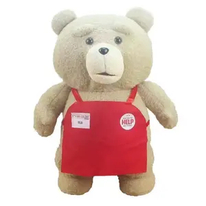 46cm TED Plush Movie Teddy Bear TED 2 Plush Toy In Apron Styles Soft Stuffed Animals Plush Dolls Animal for Kids Gift