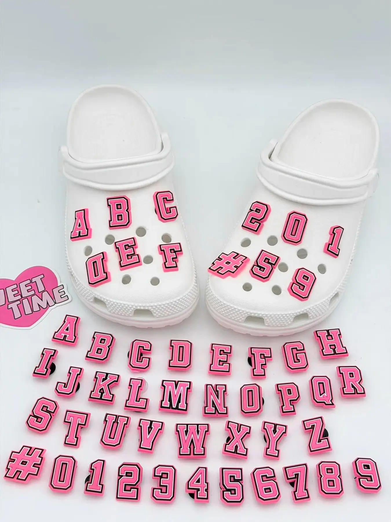 Hole Shoe DIY Decoration Clips, 26/37 Vibrant Letters Cartoon Design, Shoe Decoration Charms, Shoe Accessories, Perfect for Customizing Footwear, Trendy Accessory for Fashionistas