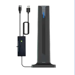Digital HD TV Antenna - Cable-Compatible, Durable Indoor-Outdoor Long-Range Antenna for Local Channels, Easy Installation for Smart and Older TVs