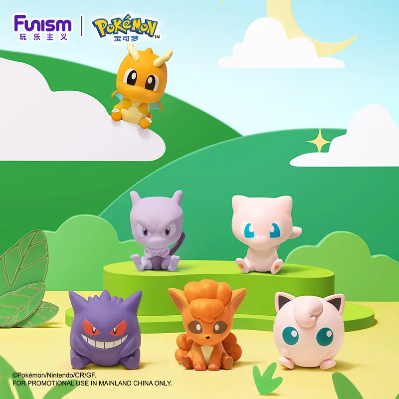Pokémon Little Encounters Vol 3 Figure | Summer Sale  | Cute Mewtwo Mew Gengar Dragonite Mini Ornament | Mystery Blind Box Toy | mini pokemon ball