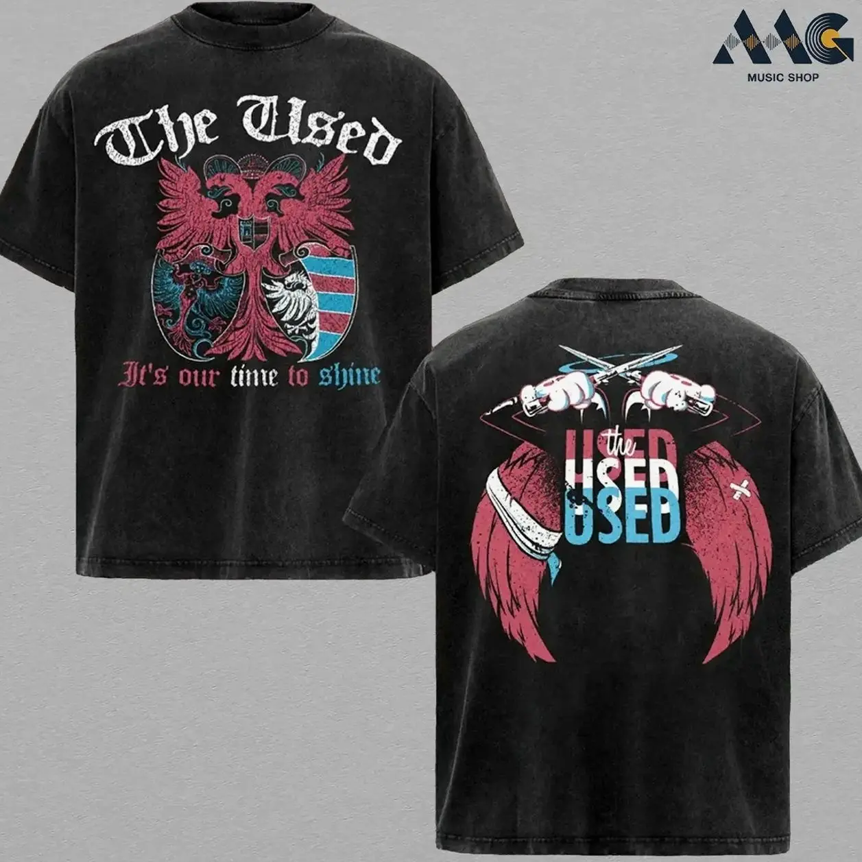 [COLLECTION] The Used T-Shirt, Retro Emo Post-Hardcore Band Tee, Heartbreak Chaos Graphic Tee, Early 2000s Screamo Alternative Rock Music T-Shirt, Unisex Oversize Heavy Metal Band Tee, Rock Music Gift for Men & Women UON