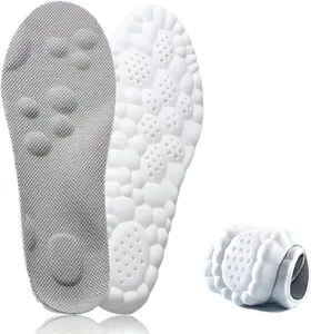 Insoles for Men Women,4D Memory Foam Cloud Insoles, Comfortable and Breathable Massage Shoe Inserts with Arch Support, Trim to Fit All Shoe Types