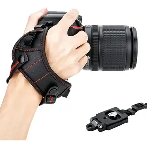 Widen DSLR Camera Wrist Hand Strap Grip with Quick Release Tripod Plate for  R8 R5 R6 Mark III II R10 R7 R3 R6 RP 90D 80D 4000D  T7 T8i T7i T6i 5D Mark IV III 7D 6D2 A7RVI A7R6 A7RV RX1RIII