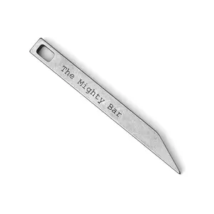 Stainless Steel Keychain Pry Bar, Compact Edc Multi-Tool, Durable Gear Wire Coiled Tool, Ideal for Daily Carry, Portable Design