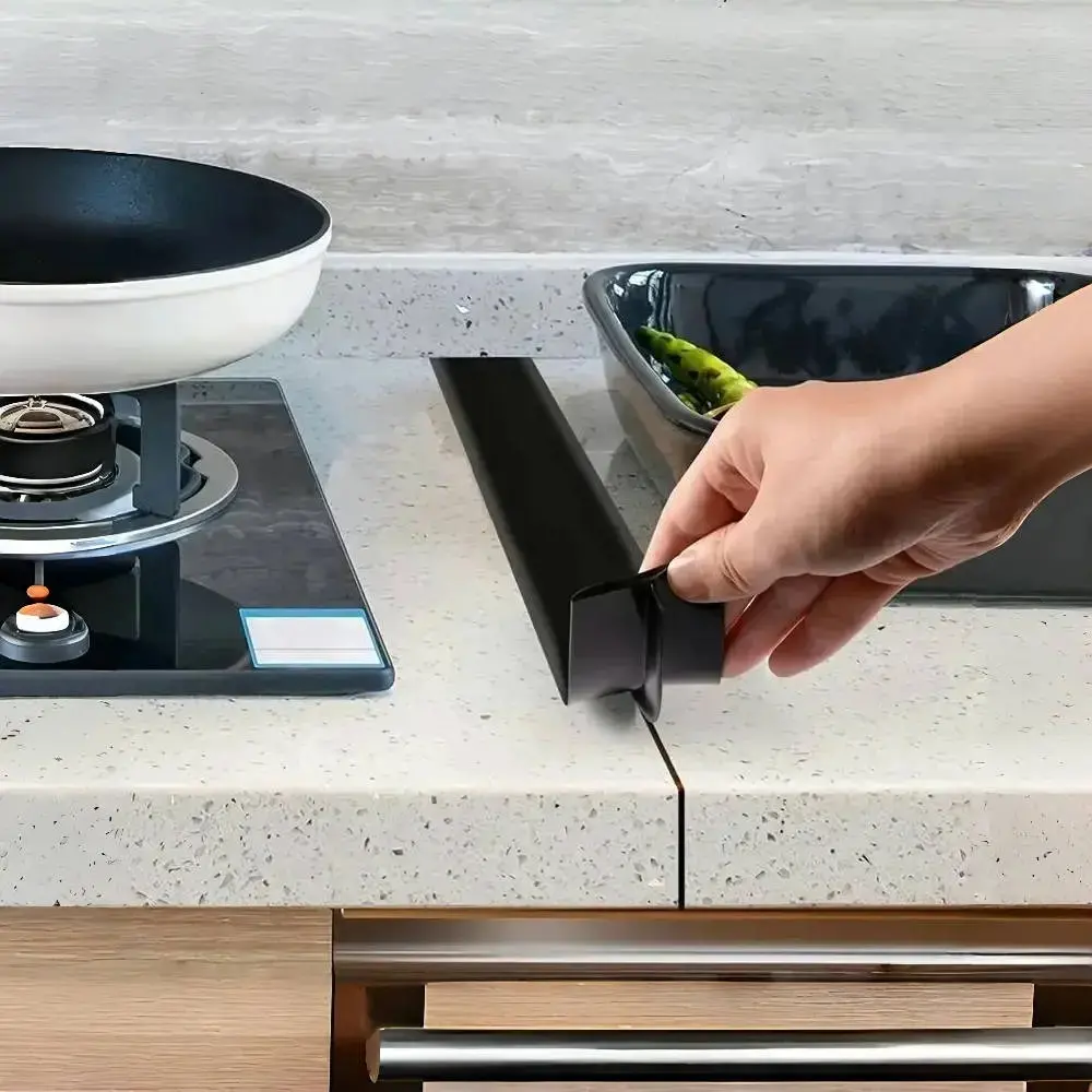 High-Temperature Silicone Kitchen Counter Gap Sealing Strips, Kitchen Sink Accessories, Kitchen Counter Accessory, Oil-Resistant Anti-Stain, Gas Stove Soft Sealant, 2/4/10 Pieces