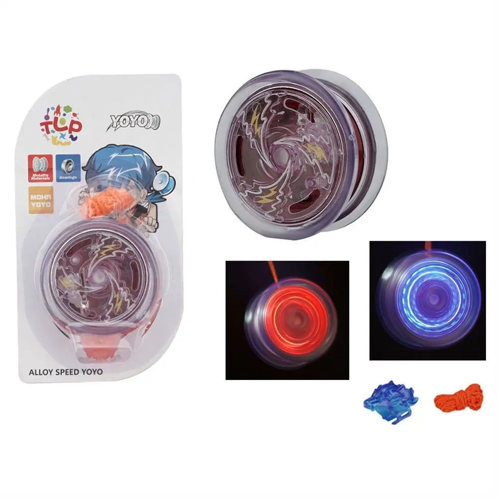 Yo Yo Accessories Beginners Boy  Interesting  High Speed Luminous Yoyo Aluminum Yoyo Competition Yo-Yo Metal Yoyo Alloy