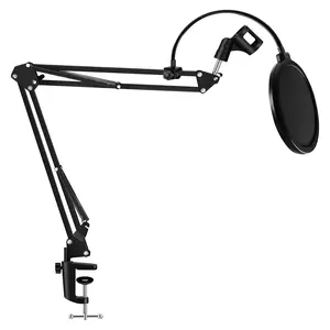 5Core Microphone Arm Stand Desk Suspension Boom Scissor Desktop Mic Holder W Pop Filter Does not apply