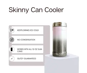 Twilight Glitter Glitzy Skinny Can Cooler
