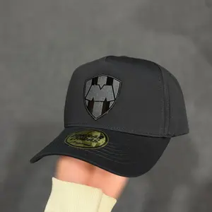 Monterrey Rayados Adjustable Snapback Hat - Casual Style, Plaque-Look Design, Team Emblem Accent