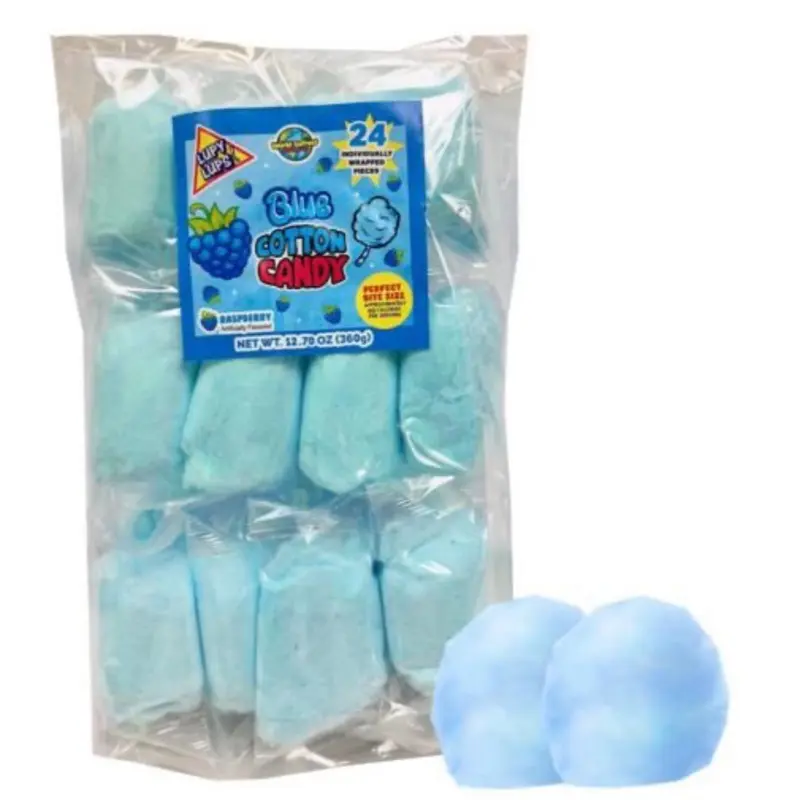 Lupy Lups Cotton Candy 24 Pieces - Fun and Delicious Treats for Kids and Adults