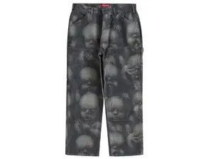 Supreme H.R. Giger Double Knee Jeans Reverse Indigo