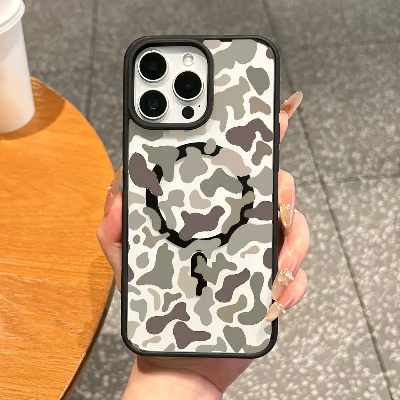 Premium Magnetic Case for iPhone 17 /1611/12/13/14/15/16/promax Camouflage pattern design MagSafe Ready,Anti-Fall,Ultra-Thin Design|Perfect for Everyday Use