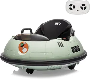 12V Baby Bumper Car with Parent Remote Control - Electric Ride on Car for Toddlers with Joystick, 360° Rotation, Flashing Lights & Music, 2 Speed Modes, Safety Belt - Ideal Gift for Boys & Girls Ages-04