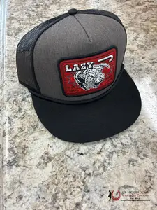 LAZY J CAPS  BLACK and GREY AND RED -LJ267893
