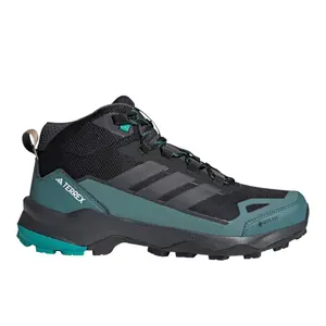 adidas Mens Terrex Skychaser Ax5 Mid Gore-Tex Hiking Hiking Sneakers Shoes - Black, Blue