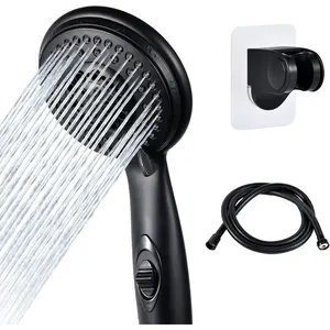 High  RV Shower  w/Hose - 5-Spray RV Shower  Kit Replacement w/ON/OFF Pause, Interior Shower  for RVs, Campers, Fifth Wheels,  Homes, Travel , , Matte Black