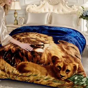 Heavy 5.6 lbs Reversible Blanket King 83x91 | Silky Soft 2-Ply Warm Throw | All Seasons A/B Print Design | Winter Bed Blanket Shrink Resistant 2026