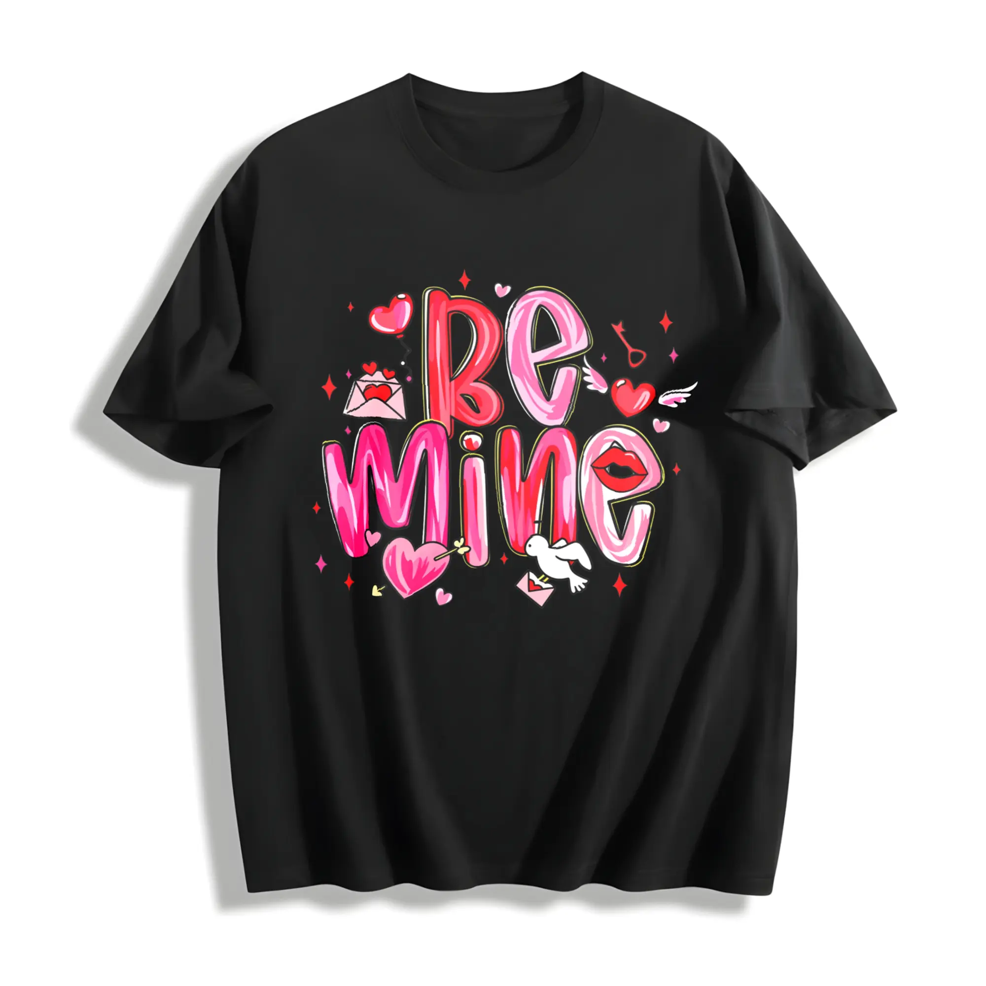 🌹   100% Cotton Double-Sided Love Shirt, Cupid Says Be Mine, Great Gift for Teens Avoiding V-Day Pressure. # teen single # AntiValentineVibes # TikTokFinds. # ShopTikTok.