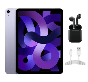 Refurbished Apple iPad Air 5 A2588 (WiFi) Good Condition with Wireless Earbuds & 1 Year Warranty